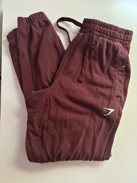 Gymshark Pants - Gymshark Essential Oversized Joggers Cherry Brown S